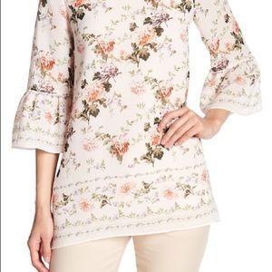 Max studio floral tunic sz M